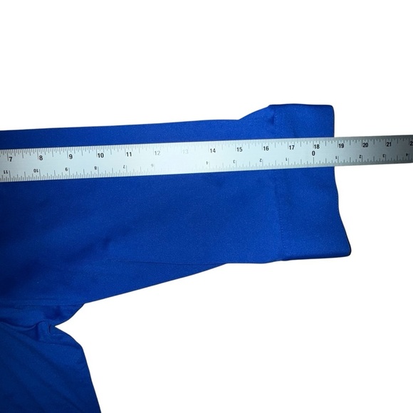 FOXCROFT Sophia Johnny Collar Jersey Shirt Plus 1X Royal Blue - Picture 5 of 14